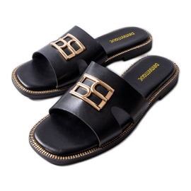 Sabrine black slides Sabrine black slides