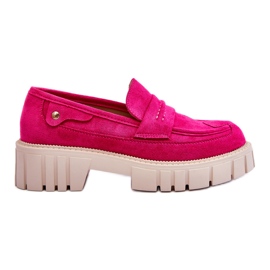 Women's Suede Slip-on Shoes Fuchsia Fiorell pink