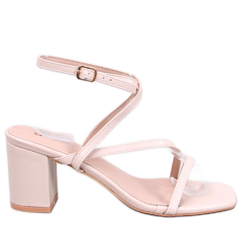 Theresa Beige heeled sandals