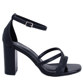 Elizabeth Black heeled sandals