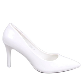Charlotte White lacquered stiletto pumps Charlotte White lacquered stiletto pumps