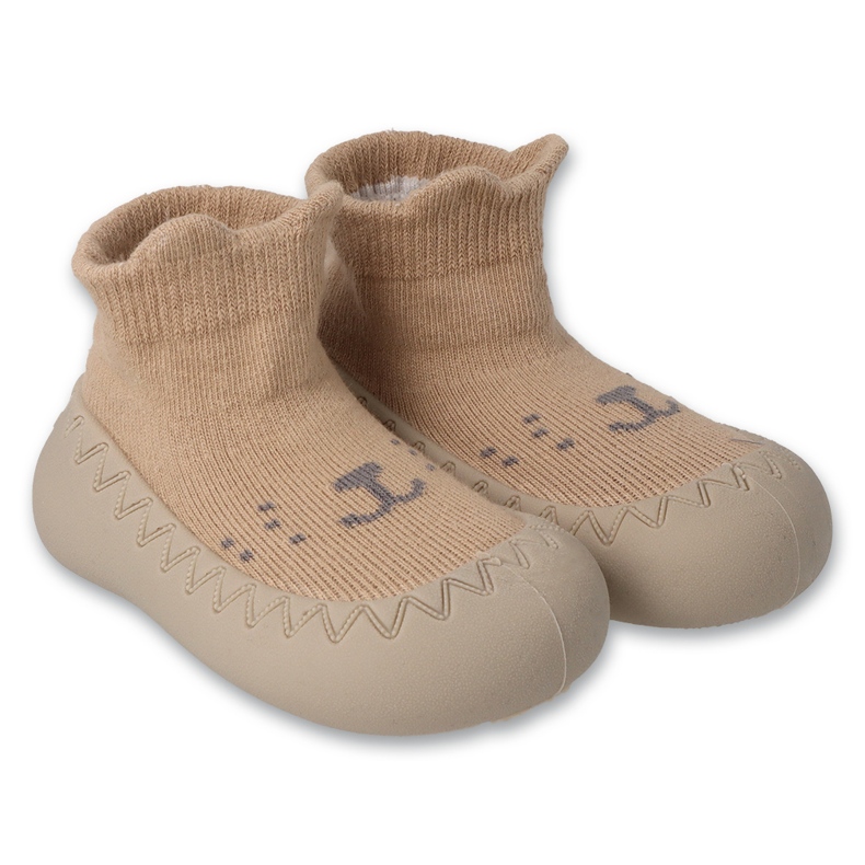 Befado slippers Niechodki 002p045 beige with application