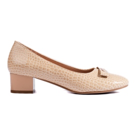W. Potocki Women's Potocki low-heeled pumps beige W. Potocki Women's Potocki low-heeled pumps beige