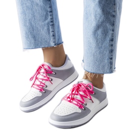 Shari white retro sneakers