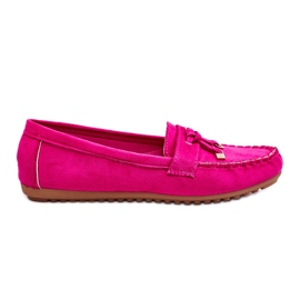 PS1 Classic Fuchsia Suede Loafers Good Time pink