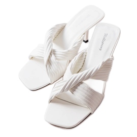 Inna White heeled sandals from Seiler