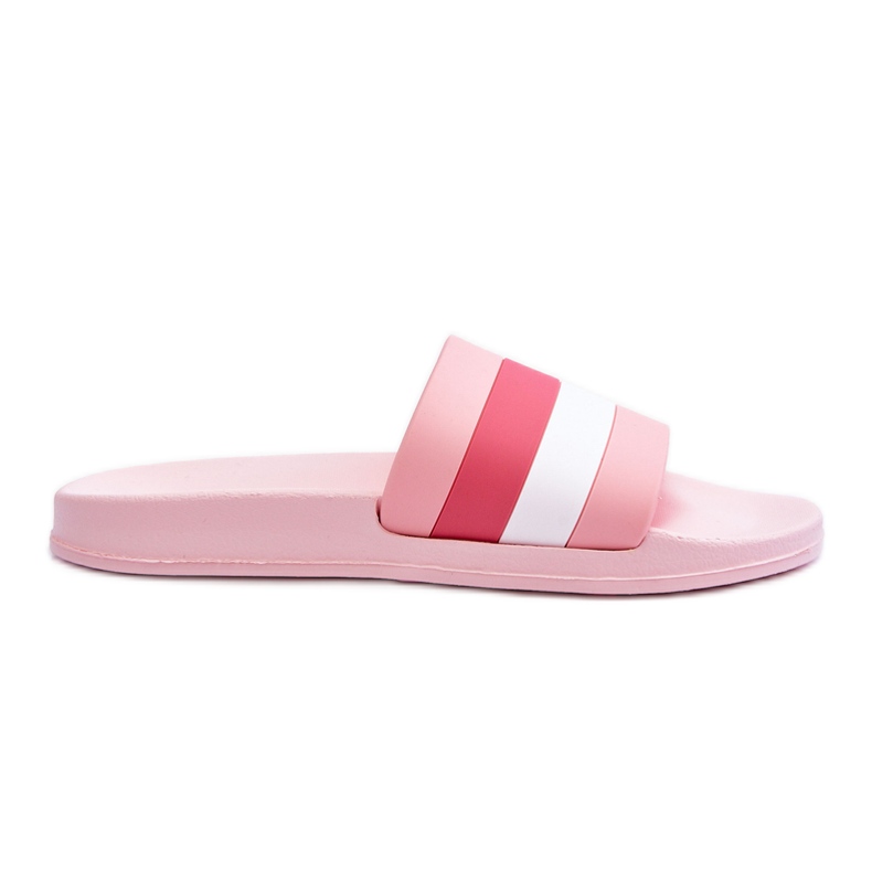 Women's Pink Vision Striped Slippers