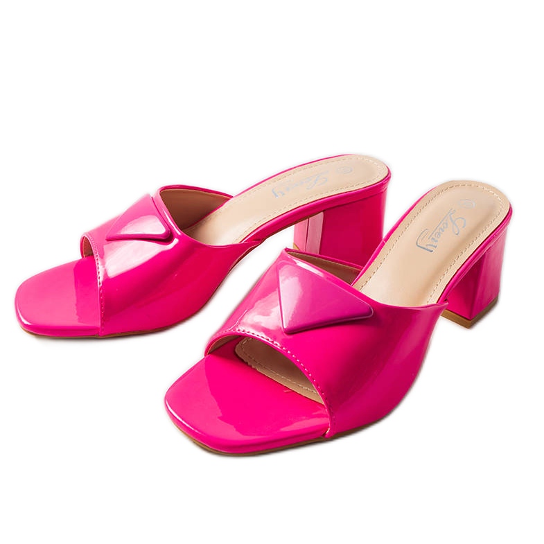 Pink lacquered Branch post sliders