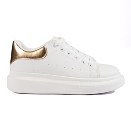 Shelovet women's white sports shoes