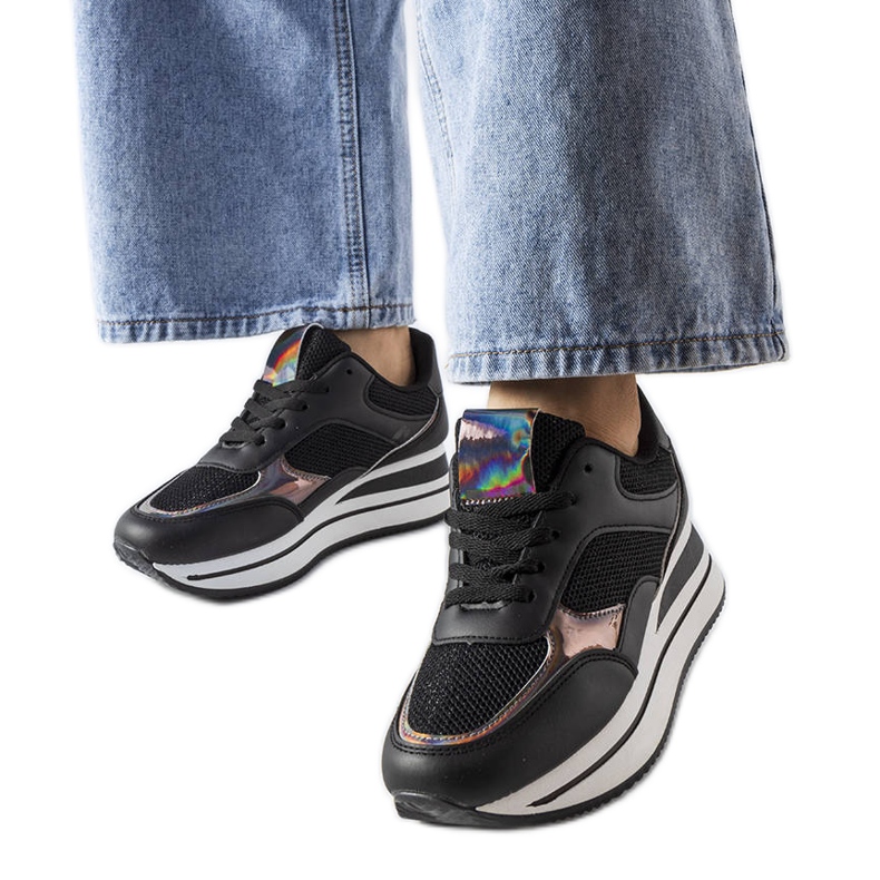 Ethel chunky sole sneakers black