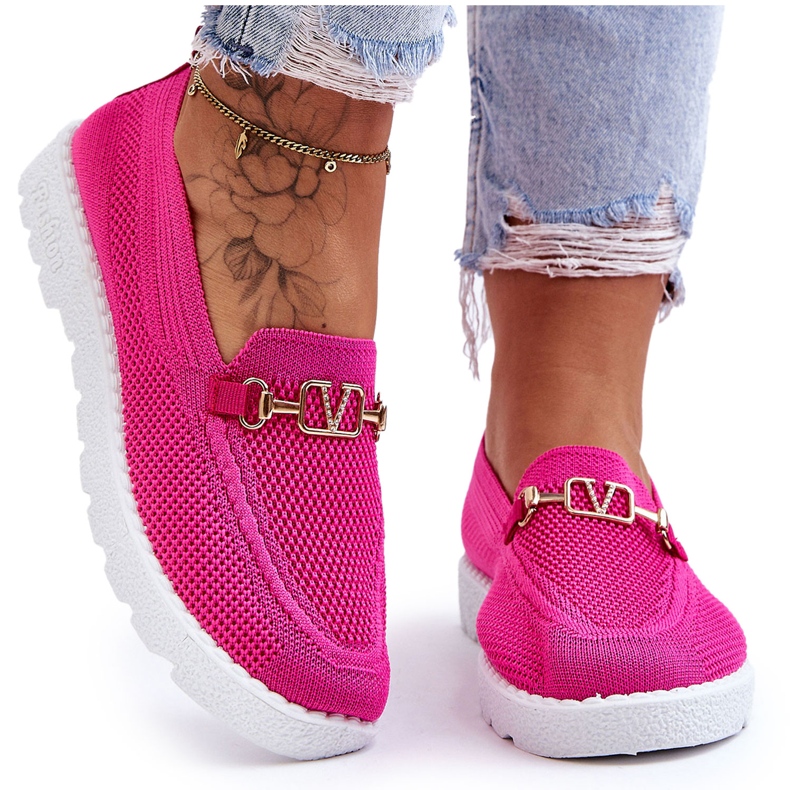PM1 Alena Women's Fuchsia Slip-On Sneakers pink