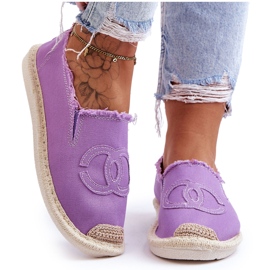 Classic Women's Espadrilles Violet Flaure purple