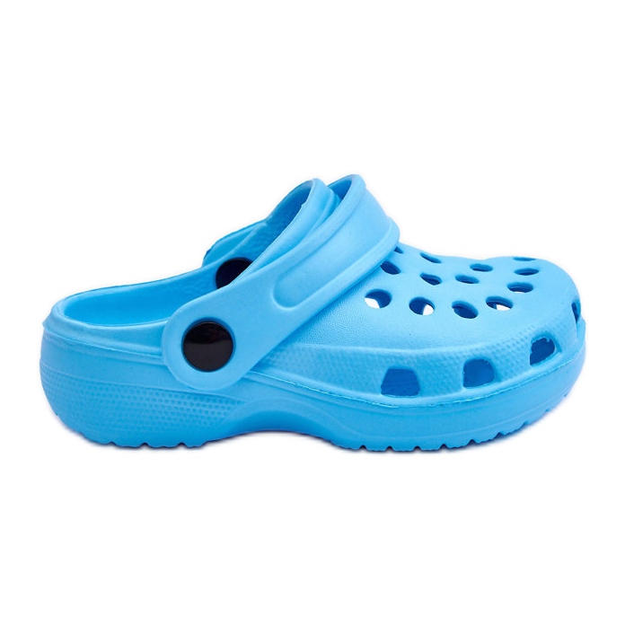 WJ1 Baby Foam Crocs Slides Light Blue Percy