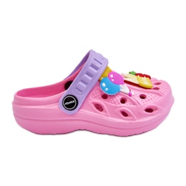 WJ1 Children's Foam Lightweight Crocs Sandals Pink Sweets