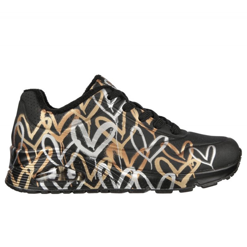 Shoes Skechers Uno Metallic Love W 155523/BKGD black