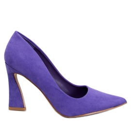 Valli Purple heeled pumps