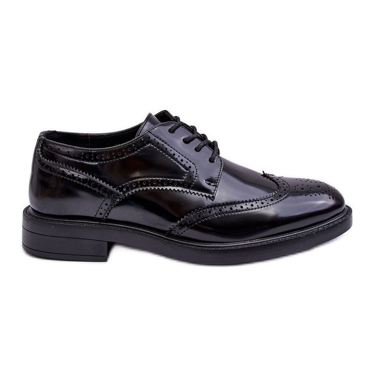 WD1 Men's Elegant Lacquered Shoes Black Gustavo WD1 Men's Elegant Lacquered Shoes Black Gustavo