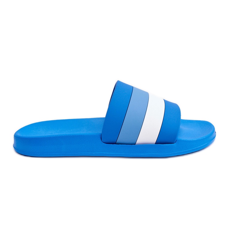 WJ1 Men's Blue Vision Striped Slippers