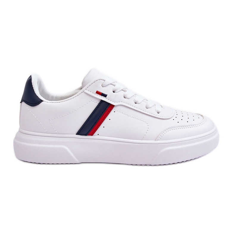 WJ1 Men's Classic Sport Shoes White and Navy Enrique WJ1 Men's Classic Sport Shoes White and Navy Enrique