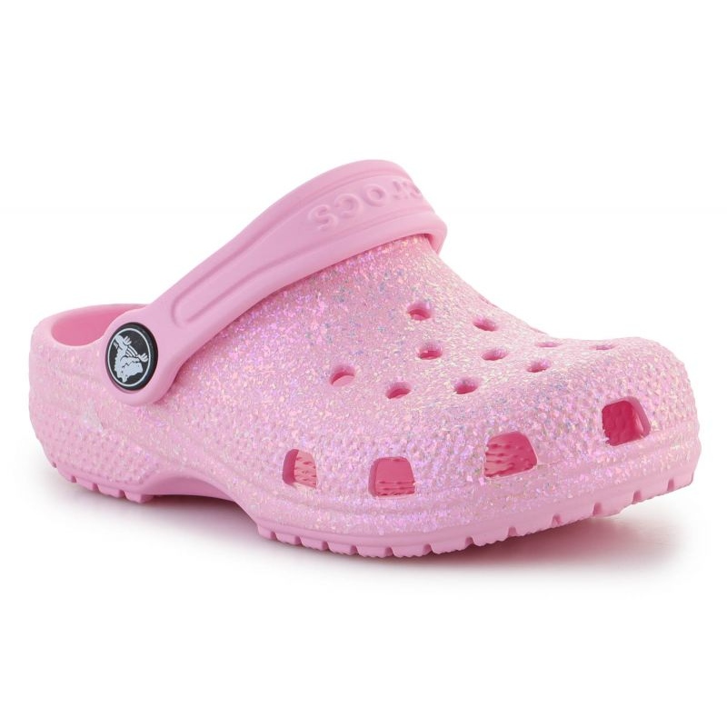 Crocs Classic Glitter K Jr 206992 6S0 Flip-Flops Pink