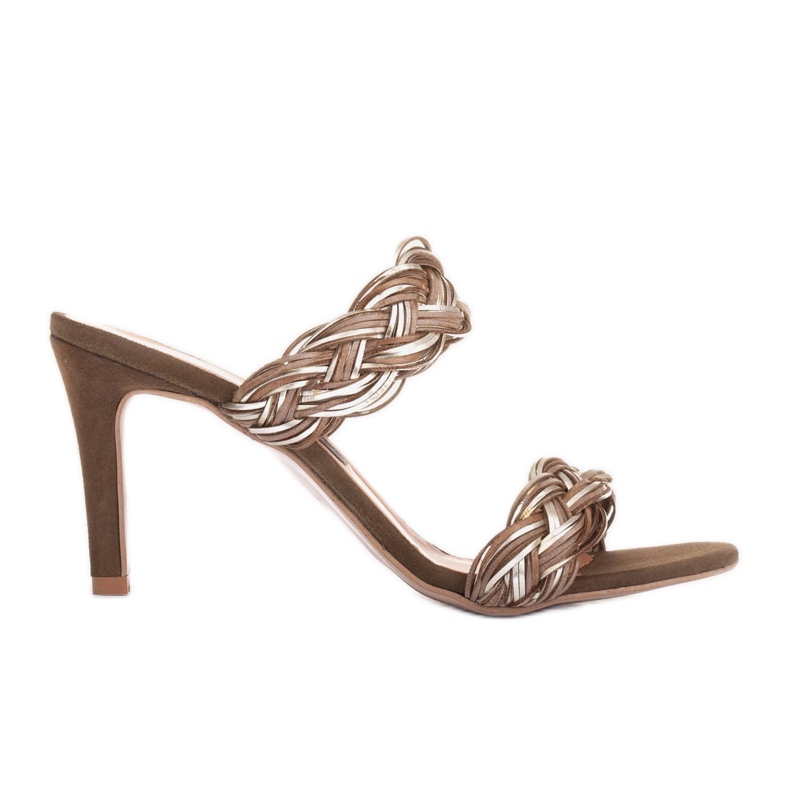 Marco Shoes Sandals with braided straps green