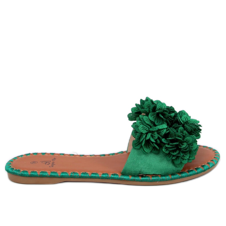 Prima Green flower slippers Prima Green flower slippers