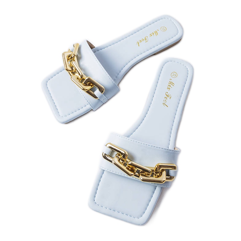 Cherell blue chain slides
