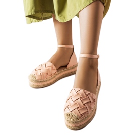Gour pink platform espadrilles