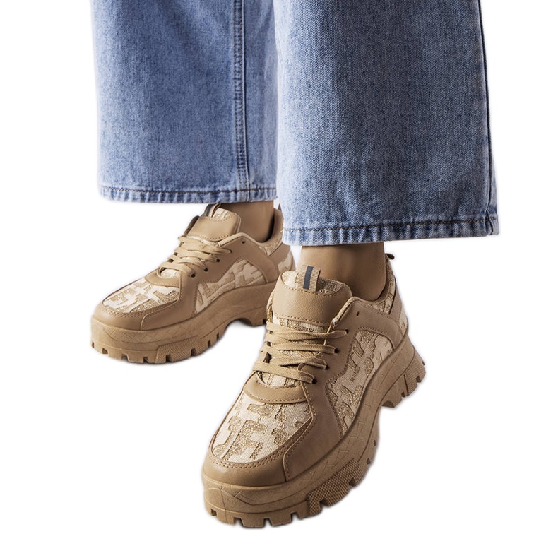 Dark beige chunky sneakers Dark beige chunky sneakers
