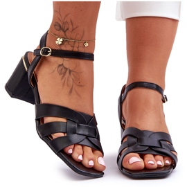 Classic Heeled Sandals Black Misty