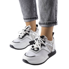 White sneakers with black elements from Bedord