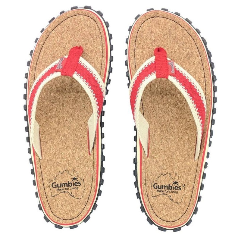 Gumbies Corker Flip Flops G-CO-UNI-R red
