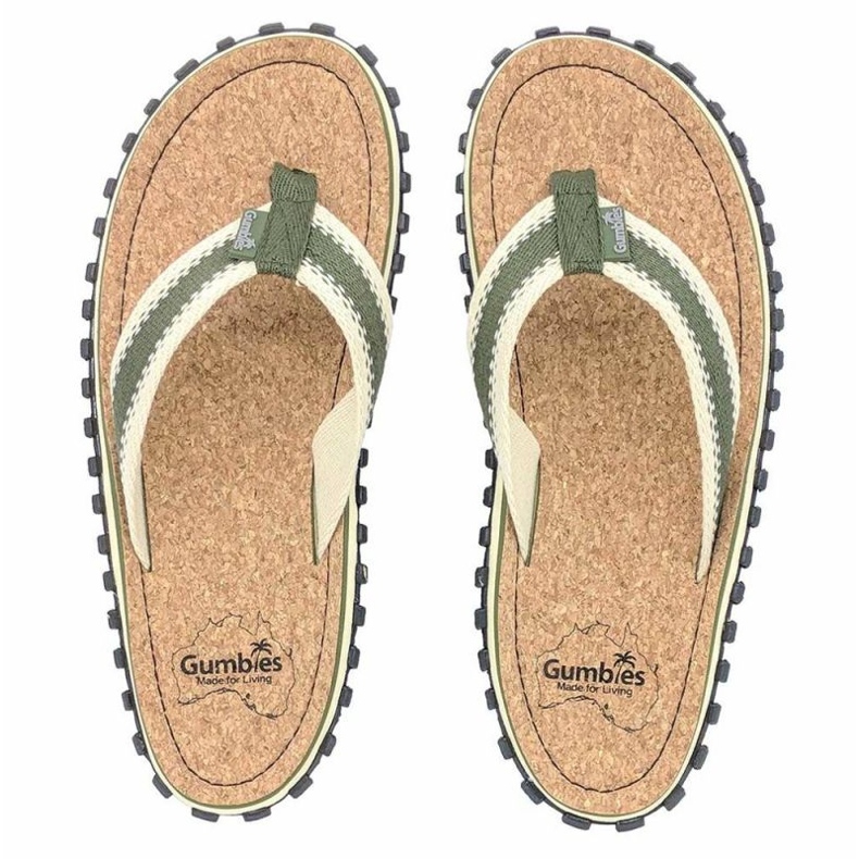 Gumbies Corker Flip Flops G-CO-UNI-K green