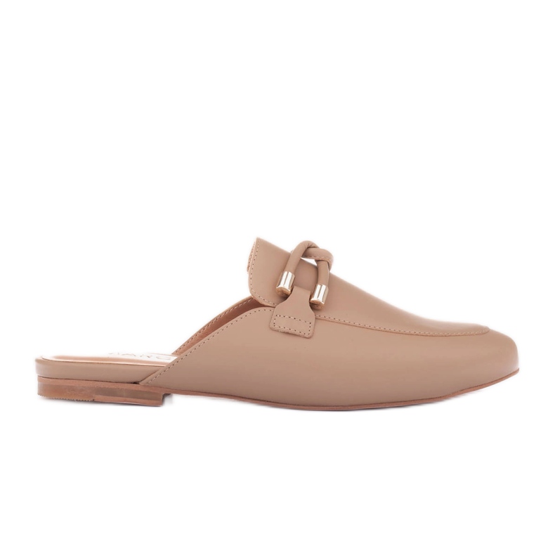 Marco Shoes Slippers with decoration beige