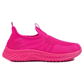 Women's openwork sports shoes fuchsia Shelovet pink