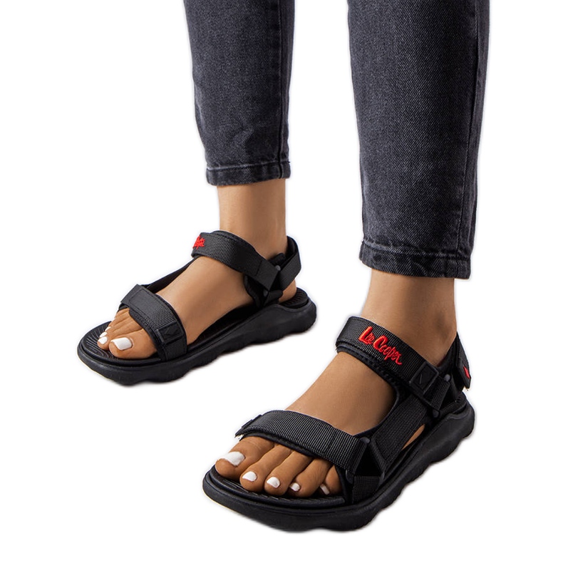 Lee Cooper LCW-23-34-1695L black sandals Lee Cooper LCW-23-34-1695L black sandals