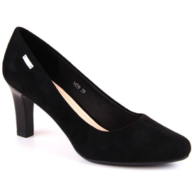 Black suede pumps from Sergio Leone