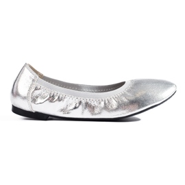 Shelovet women's silver ballerinas