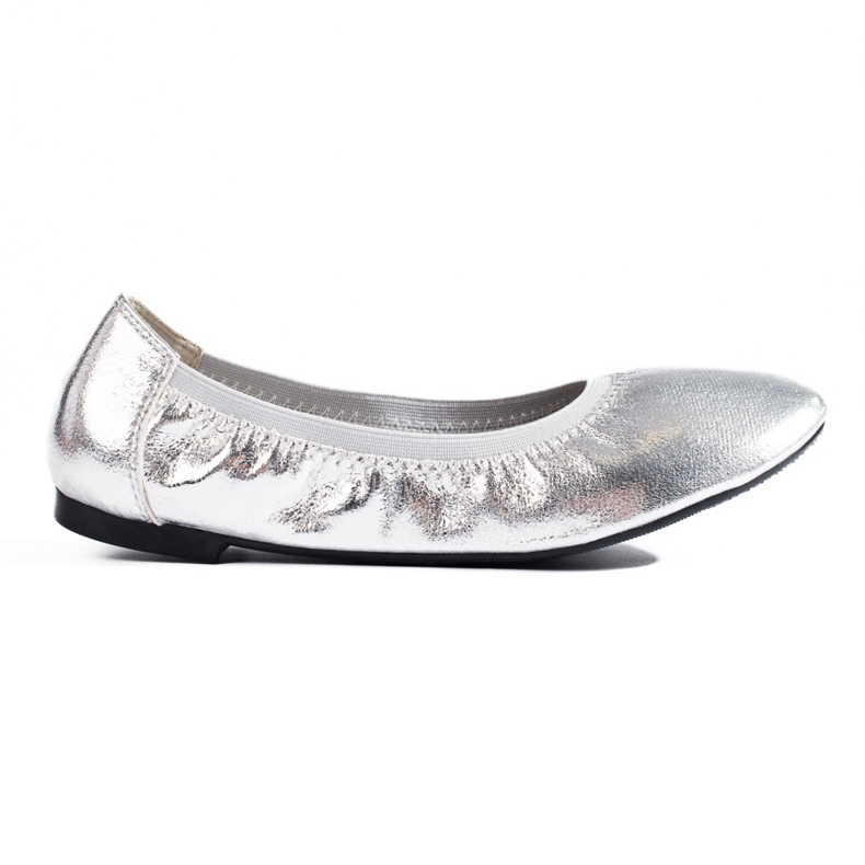 Shelovet women's silver ballerinas