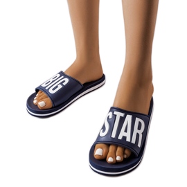 Big Star navy blue slides JJ274A323