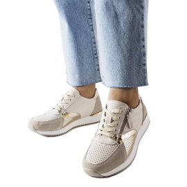 Goodin Beige openwork leather shoes from Galileo