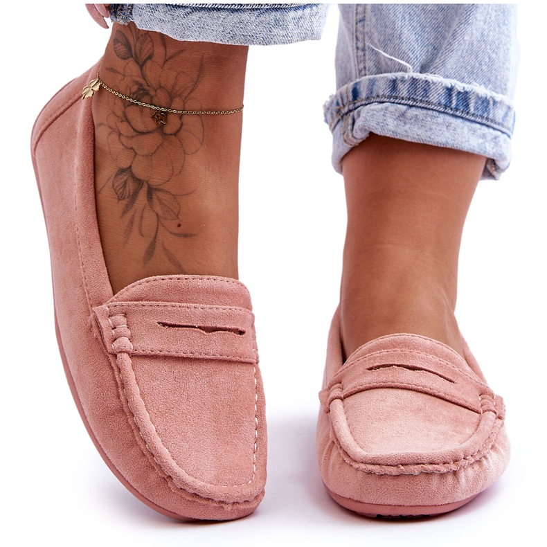 Women's Suede Loafers Light Pink Lenvie Women's Suede Loafers Light Pink Lenvie