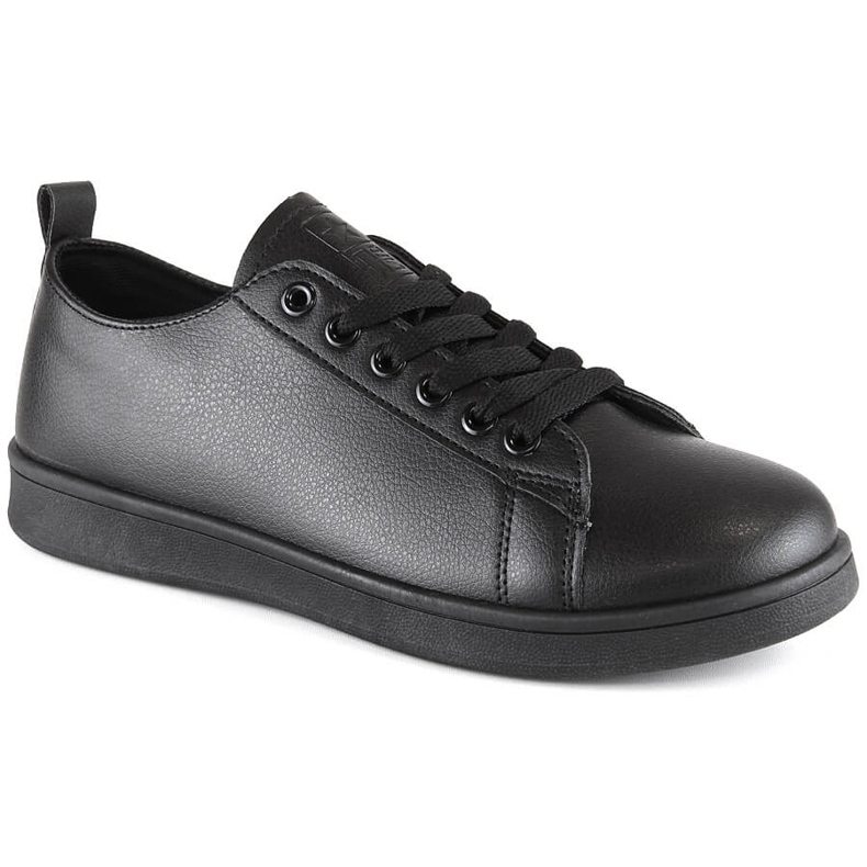 Sports shoes sneakers made of ecological leather black News 23SP02-5786 Sports shoes sneakers made of ecological leather black News 23SP02-5786