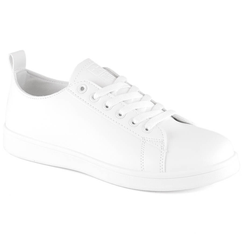 Sports shoes sneakers made of ecological leather white News 23SP02-5786