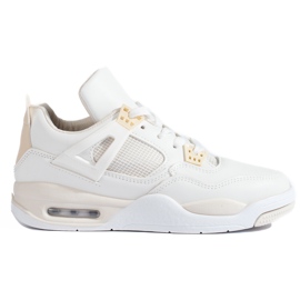 White sneakers with a thick sole from Shelovet