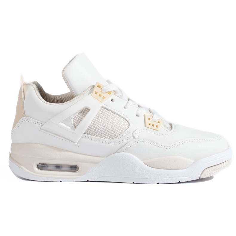 White sneakers with a thick sole from Shelovet
