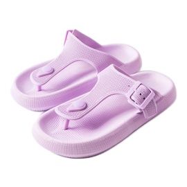 Purple platform sandals from Moretti