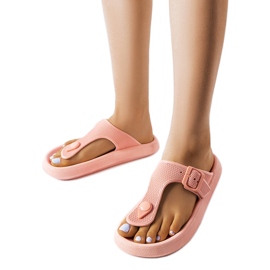 Pink platform sandals from Moretti