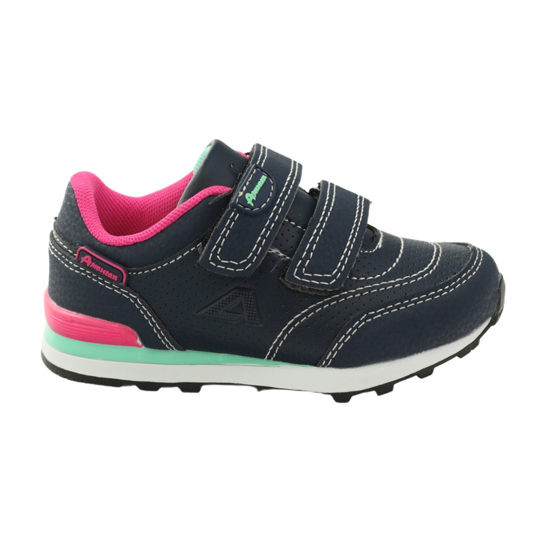 American Club ADI navy blue sports sneakers American D1 pink multicolored white American Club ADI navy blue sports sneakers American D1 pink multicolored white