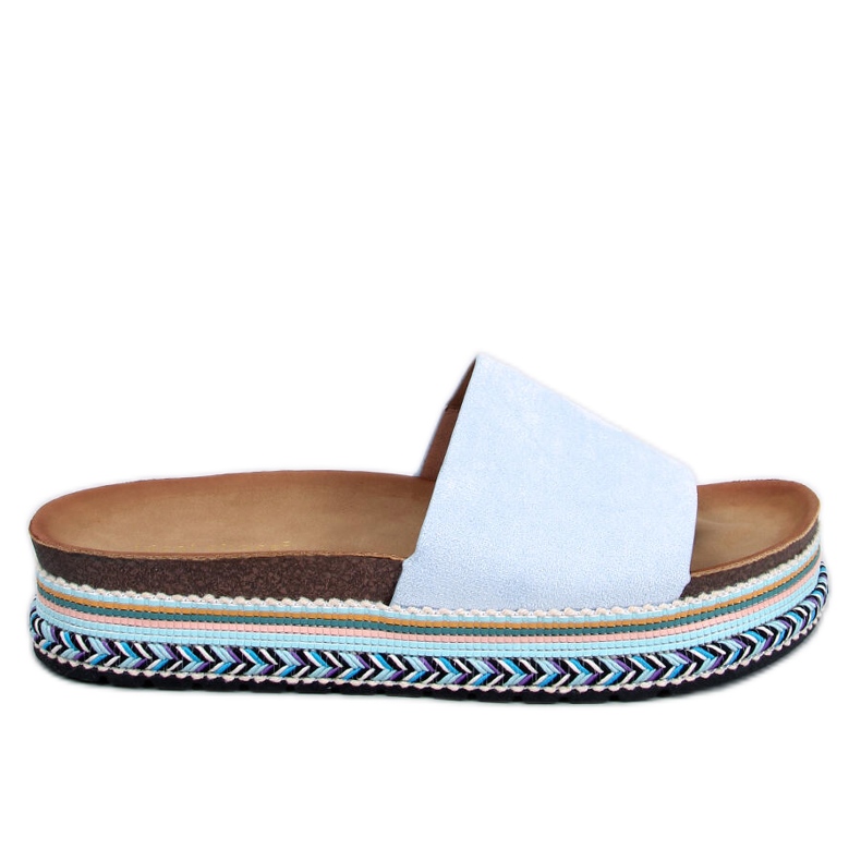 Demou Blue sandals with embellished soles